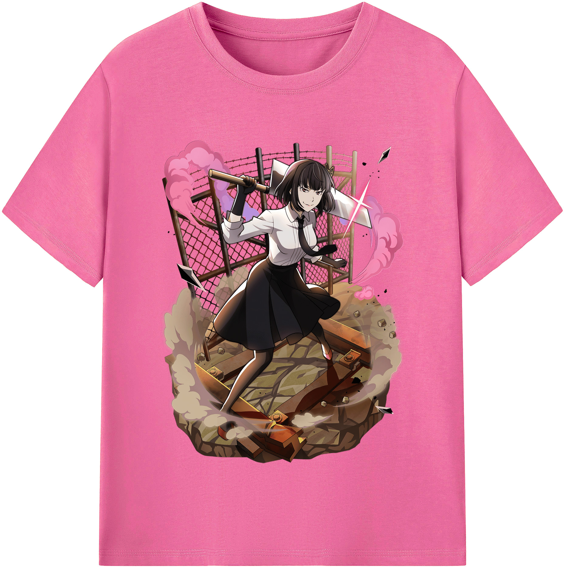 （画像用） 文豪ストレイドッグス Bungo Stray Dogs レディースカジュアルプリントTシャツ（綿100％）